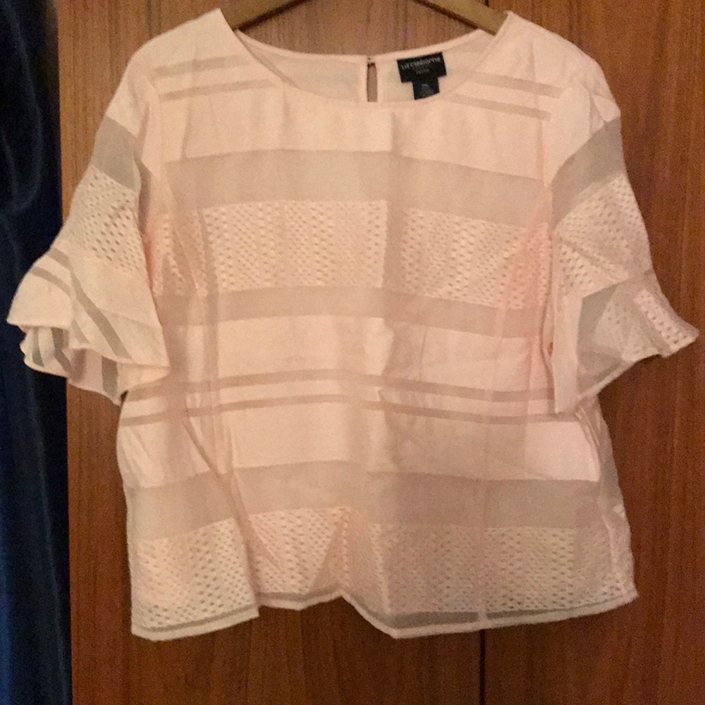 Pale pink top made by Liz Claiborne petite XL